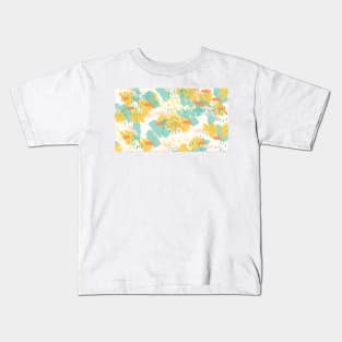 Party Mode On // Abstract Brushstroke Pattern Kids T-Shirt